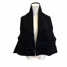 Stella McCartney : Reversible Cape Cardigan  Black  Italian Size 36