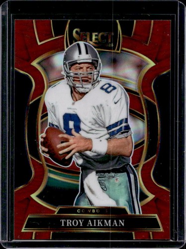 2025 Panini Select Troy Aikman Concourse Maroon Prizm #/149 Cowboys