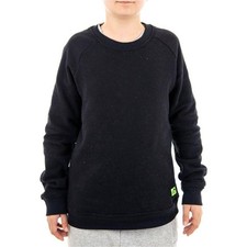 More Mile Boys Fleece Sweatshirt Black Junior Kids Sweater Stylish Youth
