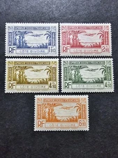 Stamp France Colony Value Ivory Pa N°1/5 New Mlh 1940