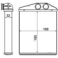 Mahle WäRmetauscher Heizung FüR Opel Signum Vectra C Saab 9-3 (YS3F) Fiat Croma