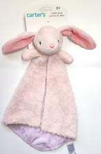 Carter Bunny Security Blanket Blankie Pink / Lavender
