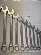 S-K Set Of 10 Combination Wrenches SAE 12 Point USA