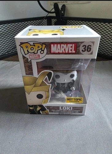 Funko Pop! Marvel: Loki #36 Figure Hot Topic Exclusive, Black & White.