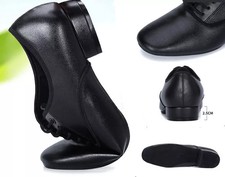 Herren Ballsaal Tanzschuhe Leder Latein Walzer Tango Salsa Niedrig Absatz 38-46