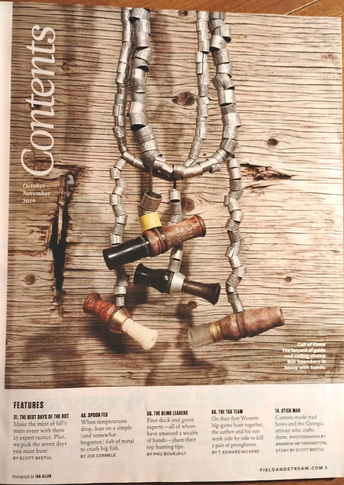 Field And Stream Magazine Lot Of 2 Oct/Nov 2019 Fall+Dec 2019/Jan 2020 Out Cold - Image 4 of 4