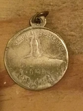 Ancient religious medal ND Sanctuary of Laghet Alpes Maritine 
