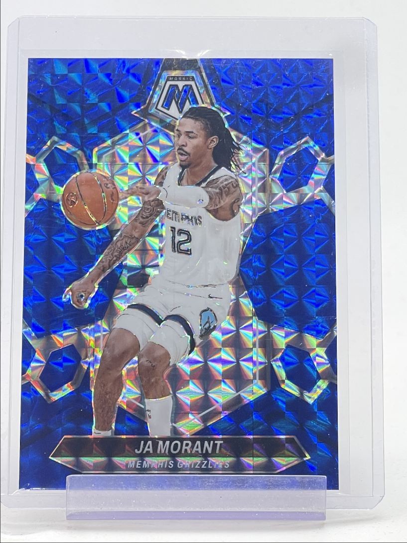 JA MORANT 2023-24 MOSAIC BASKETBALL BLUE PRIZM GRIZZLIES #127 /199 Q1318