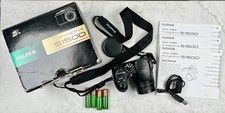 Fujifilm FinePix S1500 10MP 12x Zoom Digital Bridge Camera w/ Box  Manuals  SD