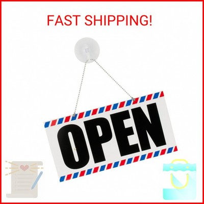 Burmax SCALPMASTER Open/Closed Sign with Clock BK-SC-9018