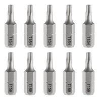 "10Stk T15H Torx Schraubendreher Bit 1/4\" Sechskantschaft 1\" LäNge 6-Punkt-Kopf"