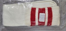 Vintage 80s Tube Socks Red Striped Style 610 Stevenson Knitting Mills Sealed