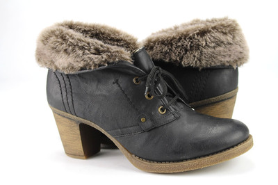 Rieker Gr.42 Damen Stiefel Stiefeletten Boots Herbst/Winter Schwarz  TOP K 520