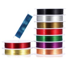 10 Rolls 26 Gauge Copper Jewelry Wire Beading for Making...