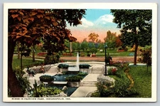 Indiana IN Indianapolis Fairview Park Unused Vintage Postcard, T15