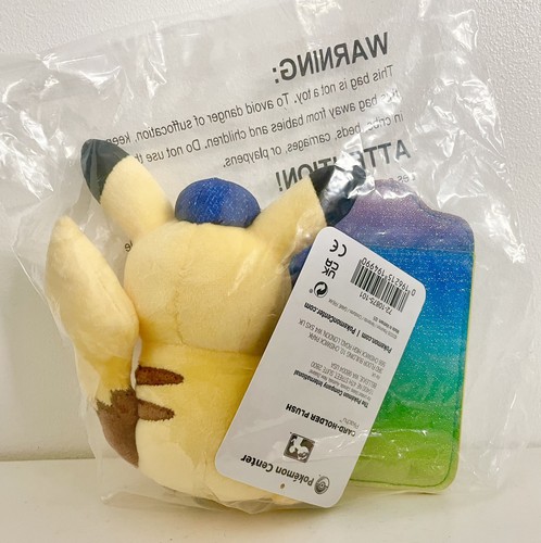 Pokemon Center EUIC 2026 Exclusive Pikachu TCG Card Holder Plush Brand New  - Photo 2/2