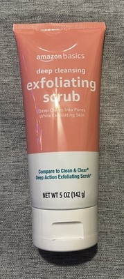 Amazon Basics Deep Cleansing Exfoliating Scrub 5 oz/142g Paraben-Free Oil-Free