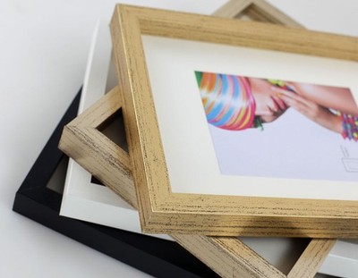 3D Objektrahmen Holz Bilderrahmen quadratisch Wanddeko Collage Poster Fot Rahmen