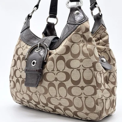 Coach Brown Signature Hobo Bag for sale | eBay