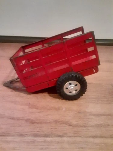 TONKA 1950’s Stake Rack 2 Wheel Utility Trailer Good Condition