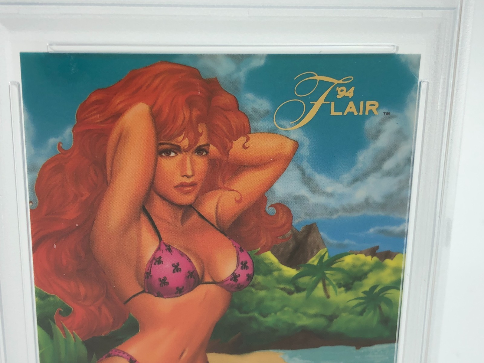 1994 MARVEL UNIVERSE Trading Card '94 FLAIR   MARY JANE #24  graded  PSA MINT 9 view 3