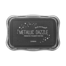 Black Craft Washable Ink Pads for Rubber Stamps Scrapbook, 3.9 x 2.5 Inch