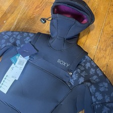 Roxy Swell Series 5/4/3 Hooded Full Wetsuit Womens 4 FZ GBS NWT ERJW203012