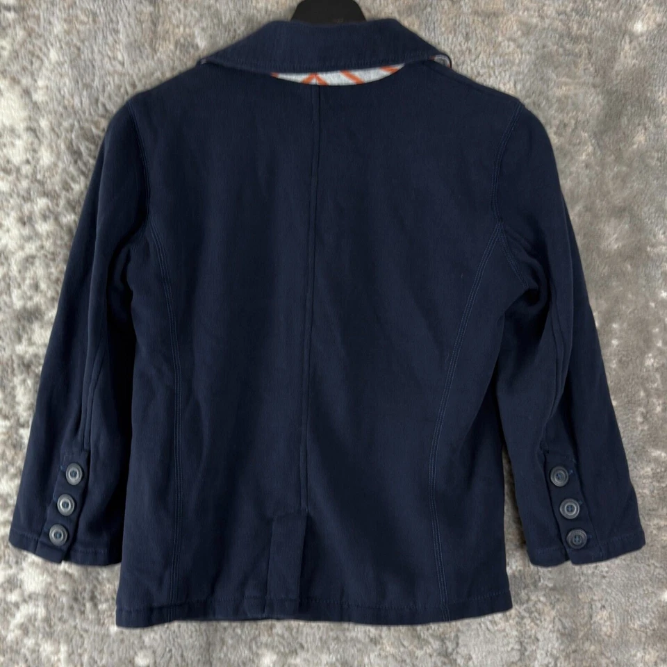 American Eagle Women's Size S Notched Single Button Blazer Jacket Navy Pocket - Image 4 of 4