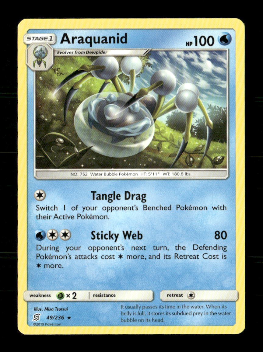 Araquanid 49/236 Unified Minds NM/M Pokemon
