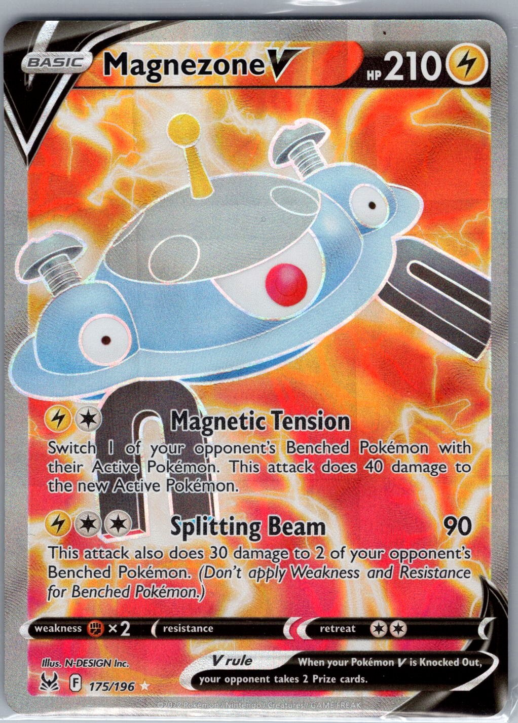 Magnezone V (Full Art) 175/196 SWSH11: Lost Origin - Pokemon Card - NM