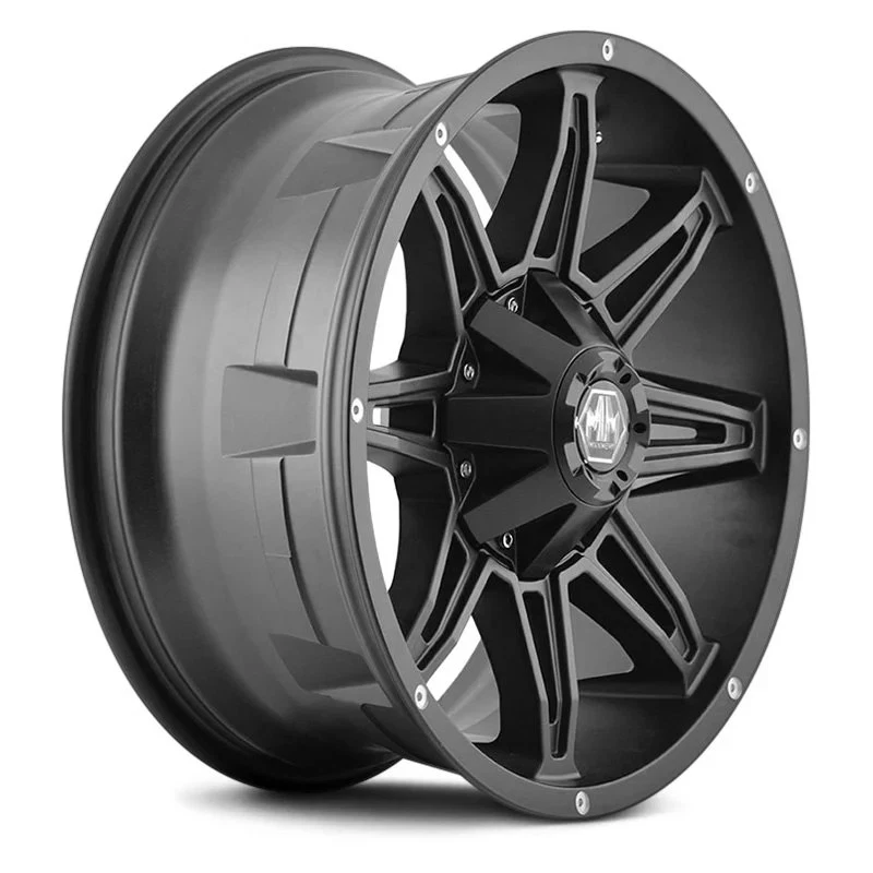 Mayhem 8090 RAMPAGE Wheel 18x9 (-12, 8x165.1, 130.8) Black Single Rim Foto 2 de 4