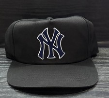 New York Yankees NY 5 Panel Unstructured SnapBack Vintage Style Black
