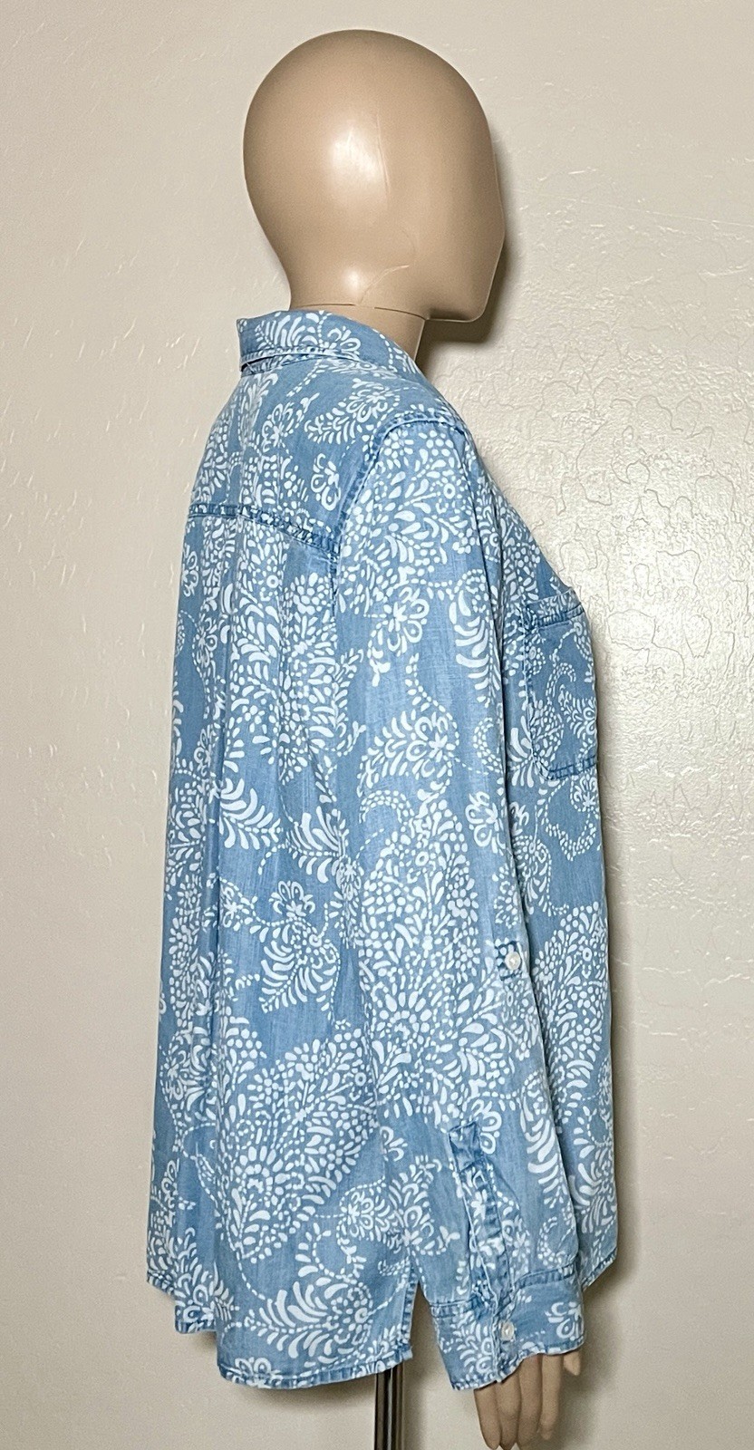 Chicos Women Button Down Patchwork Floral Shirt B… - image 4