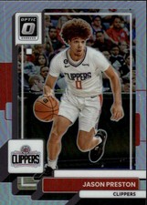 2022-23 Donruss Optic Jason Preston #140 Holo Los Angeles Clippers 3N