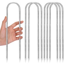 Trampoline Stakes U Shaped Anchors Heavy Duty Metal - Long Trampolines Ground