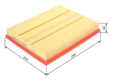 LUFTFILTER FÜR OPEL ASTRA H CARAVAN (A04) - BOSCH 1 457 433 281