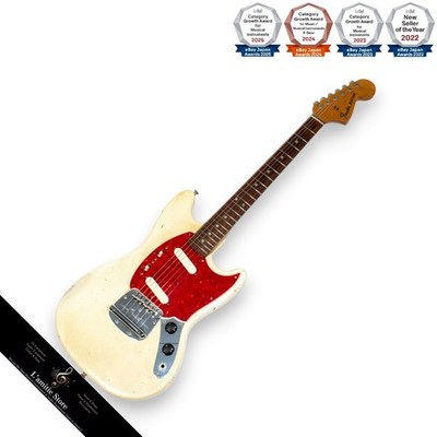 Fender Mustang 1966 White E-Gitarre Vintage Relic