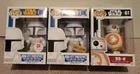 Star Wars Funko Pop! Lot of 3: Boba Fett Prototype Walgreens Exclusive BB-8 NIB