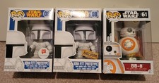 Star Wars Funko Pop! Lot of 3: Boba Fett Prototype Walgreens Exclusive BB-8 NIB 