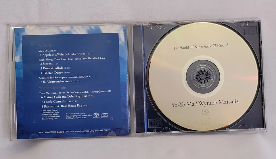 SONY "The World of Super Audio CD Sound",PROMO SACD 1999, Yo-Yo Ma/Wyn. Marsalis - Bild 3 von 4