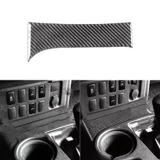 Real Carbon Fiber Console Storage Panel Cover Trim For Toyota FJ Cruiser 2007-21