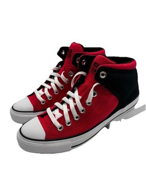 NIB Converse Men 7 Women 9 Chuck Taylor All Star High Street Mid Red Black.