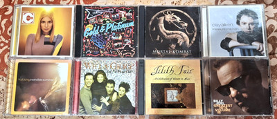 MUSIC CD LOT LILITH FAIR WILL & GRACE MORTAL KOMBAT SOUNDTRACK BILLY JOEL