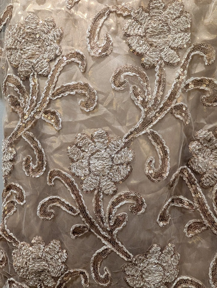 Niñas Paquistaní 2 Piezas Estilo Sharara Kurta Conjunto Bordado Medidas Abajo Foto 3 de 4