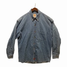 Dickies Men s Denim Button Down Work Shirt Lo...