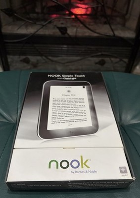*NEVER USED* Barnes & Noble NOOK Simple Touch GlowLight Gray BNRV350 Unknown GB
