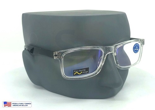 WIDER SIZED! +0.00 to +4.00 BLUE BLOCKING COMPUTER READING GLASSES ANTI-GLARE - Picture 6 of 23