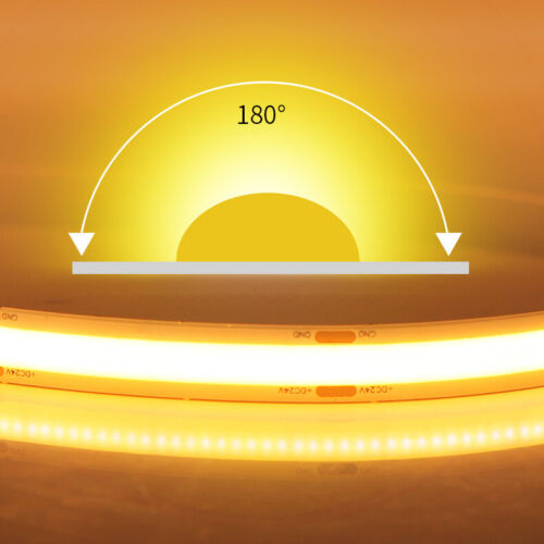 DC12V/24V Flexible COB LED Strip Rope Lights for Home Party Boat Car 528LEDS/M - Picture 10 of 42