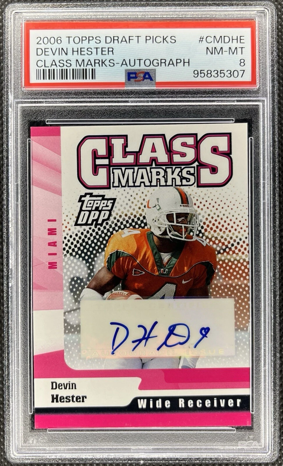 Devin Hester Topps Draft Picks & Prospects Class Marks #CMDHE Autograph