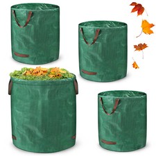 Garten Laubsack 4x 272L faltbar Gartensack Gr&uuml;nschnitts&auml;cke Gartenabfalls&auml;cke DE
